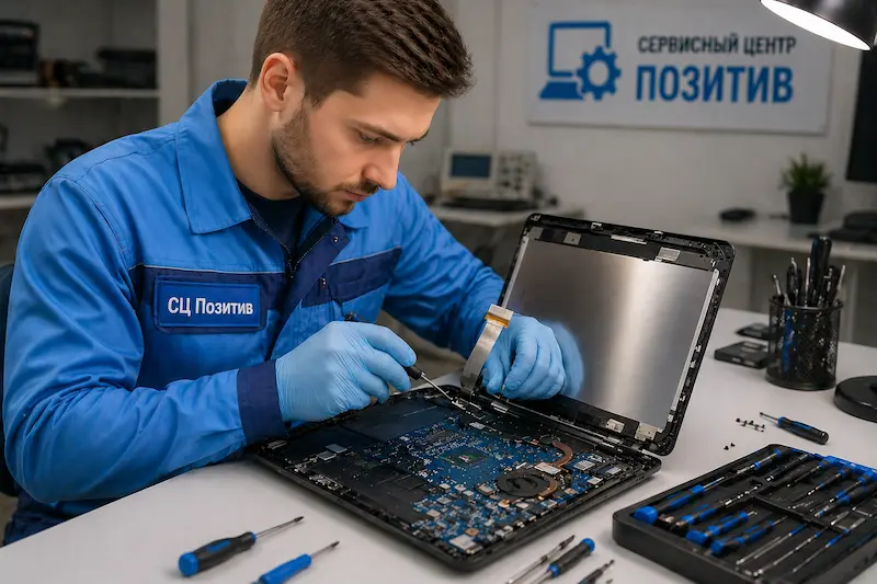 Ремонт шлейфа матрицы ноутбука в Адлере