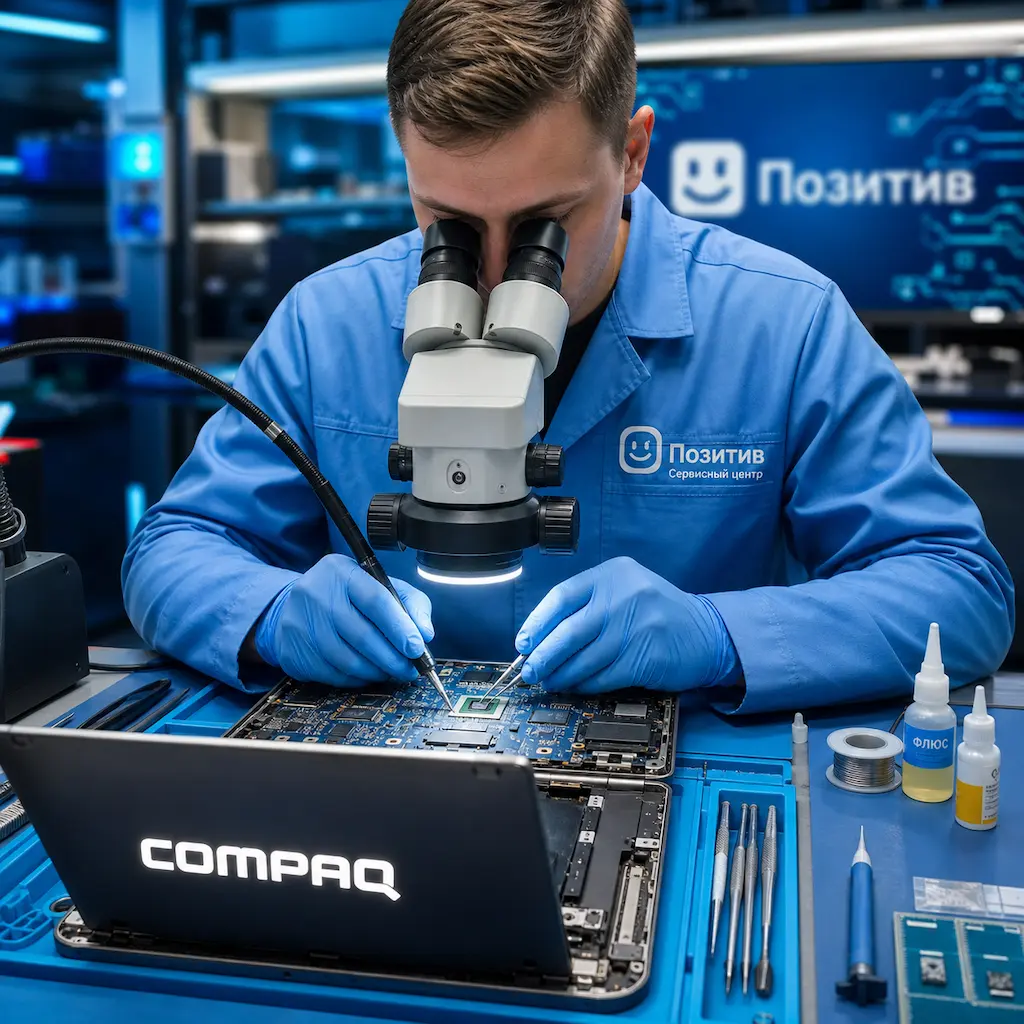 Замена видеокарты ноутбука Compaq в Адлере