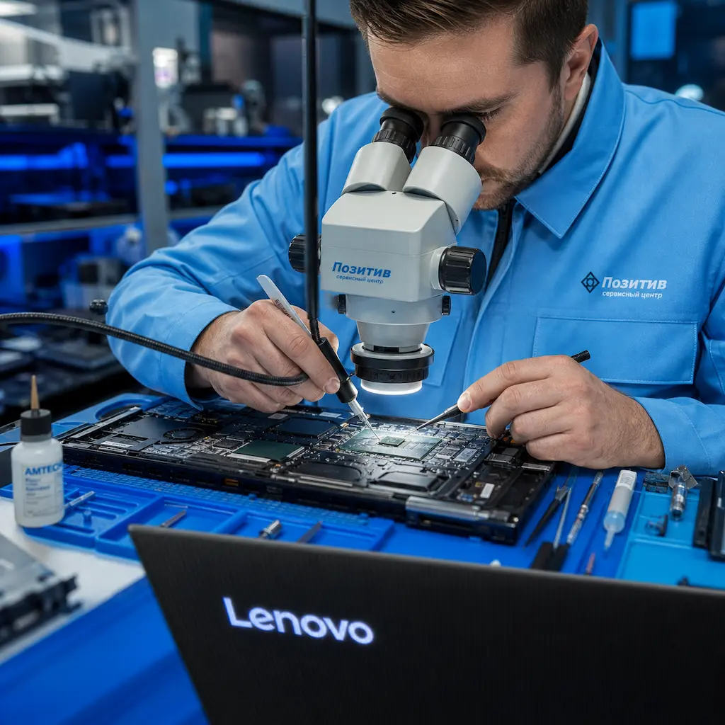 Замена видеокарты ноутбука Lenovo в Адлере