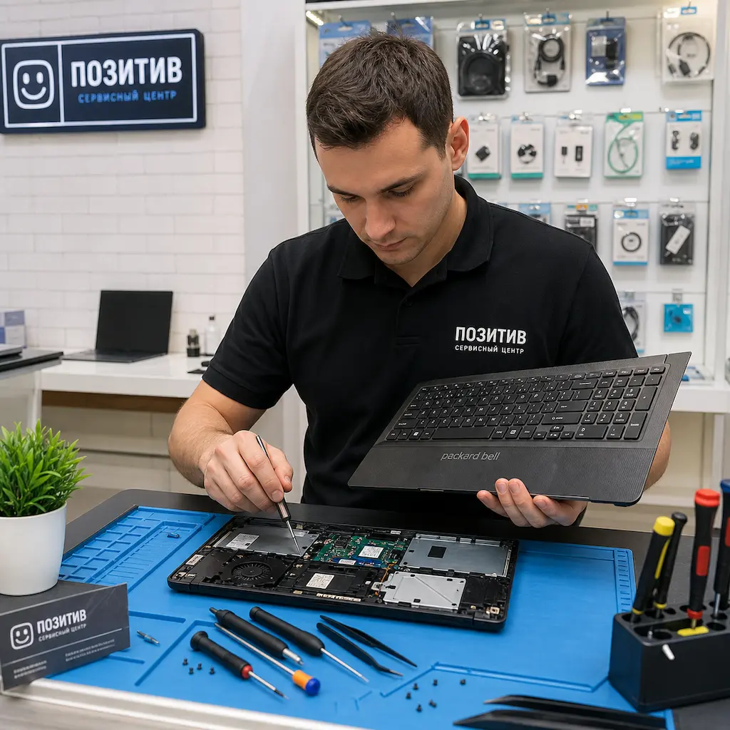 заменить клавиатуру на ноутбуке Packard Bell в Адлере