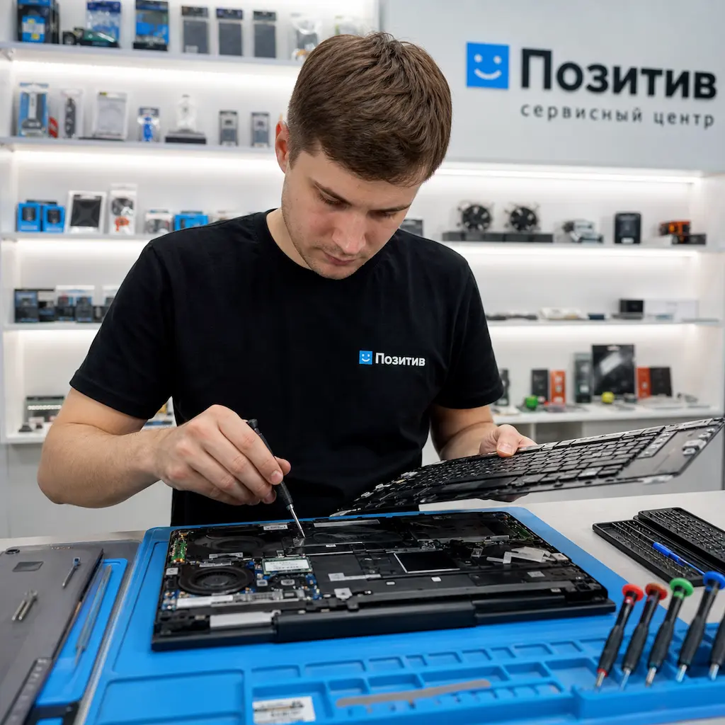 заменить клавиатуру на ноутбуке Samsung в Адлере