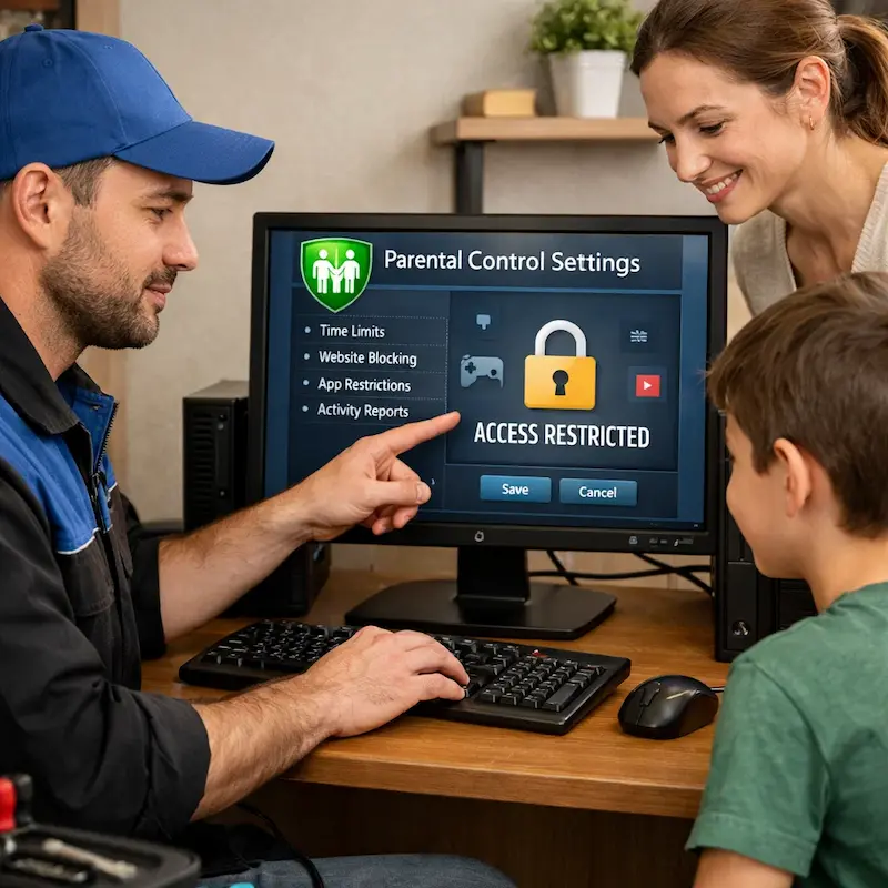 Родительский контроль на компьютере и ноутбуке в Адлере