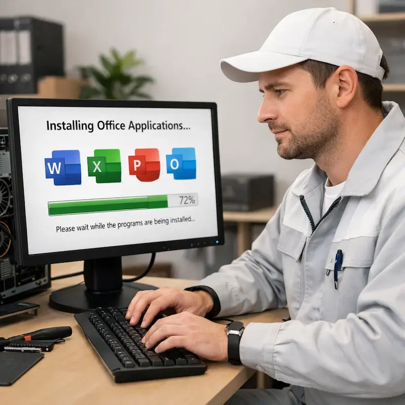 установка офисных программ на компьютер в Адлере
