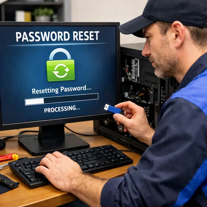 Удаление пароля на компьютере в Адлере