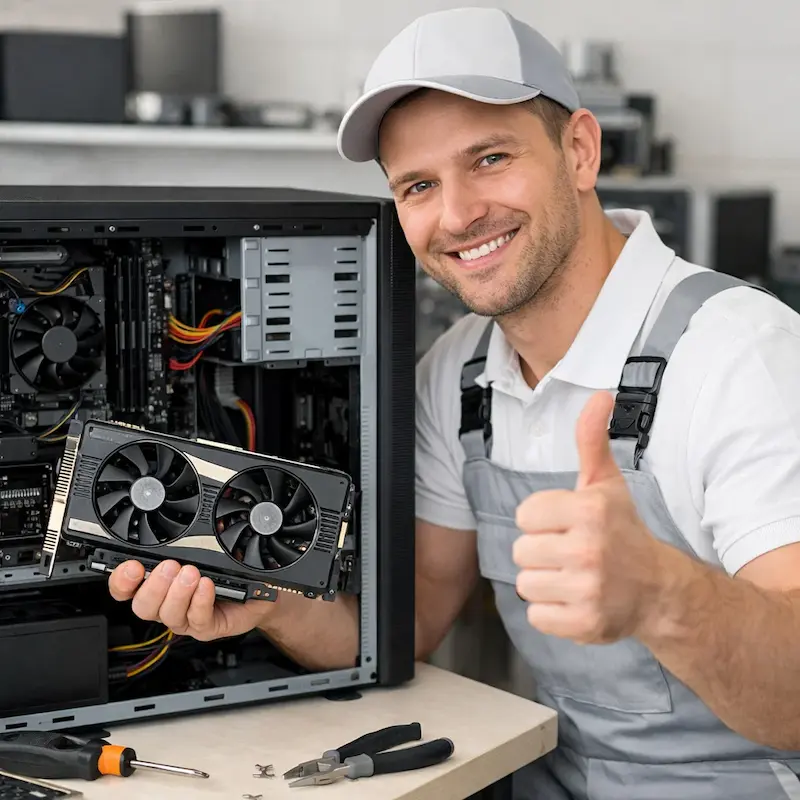 Замена видеокарты ПК в Адлере