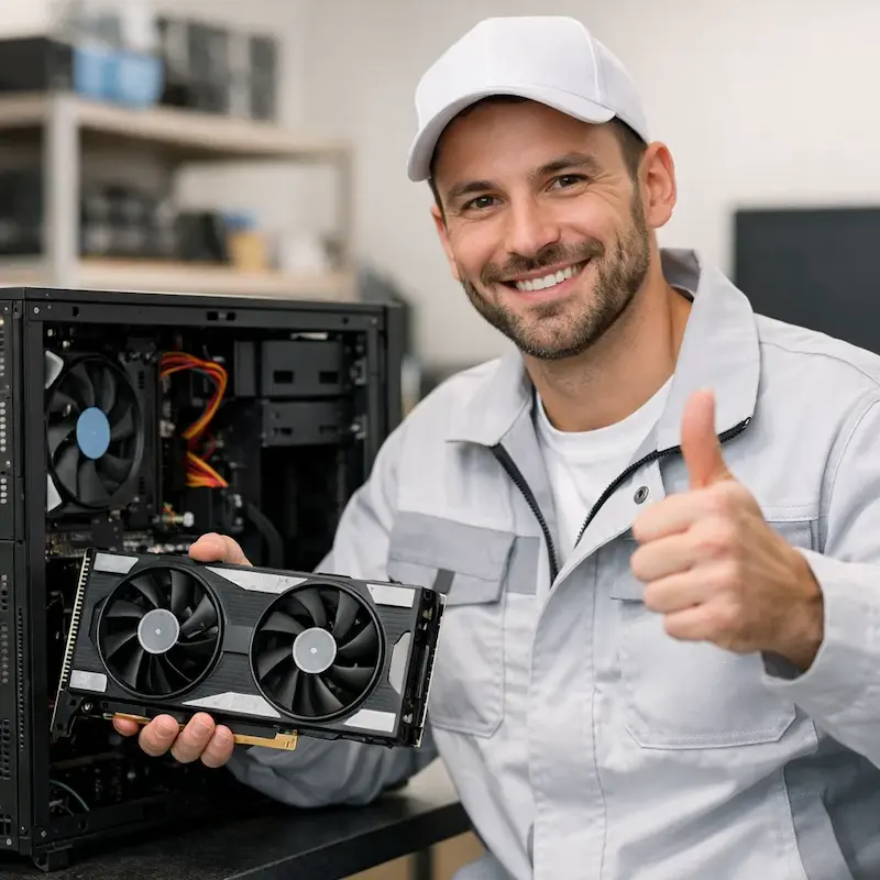 установка видеокарты на ПК в Адлере