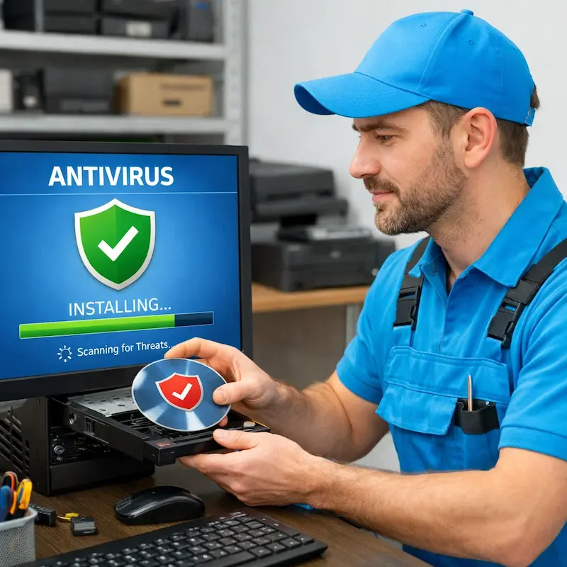 Установка антивируса в Адлере на дому